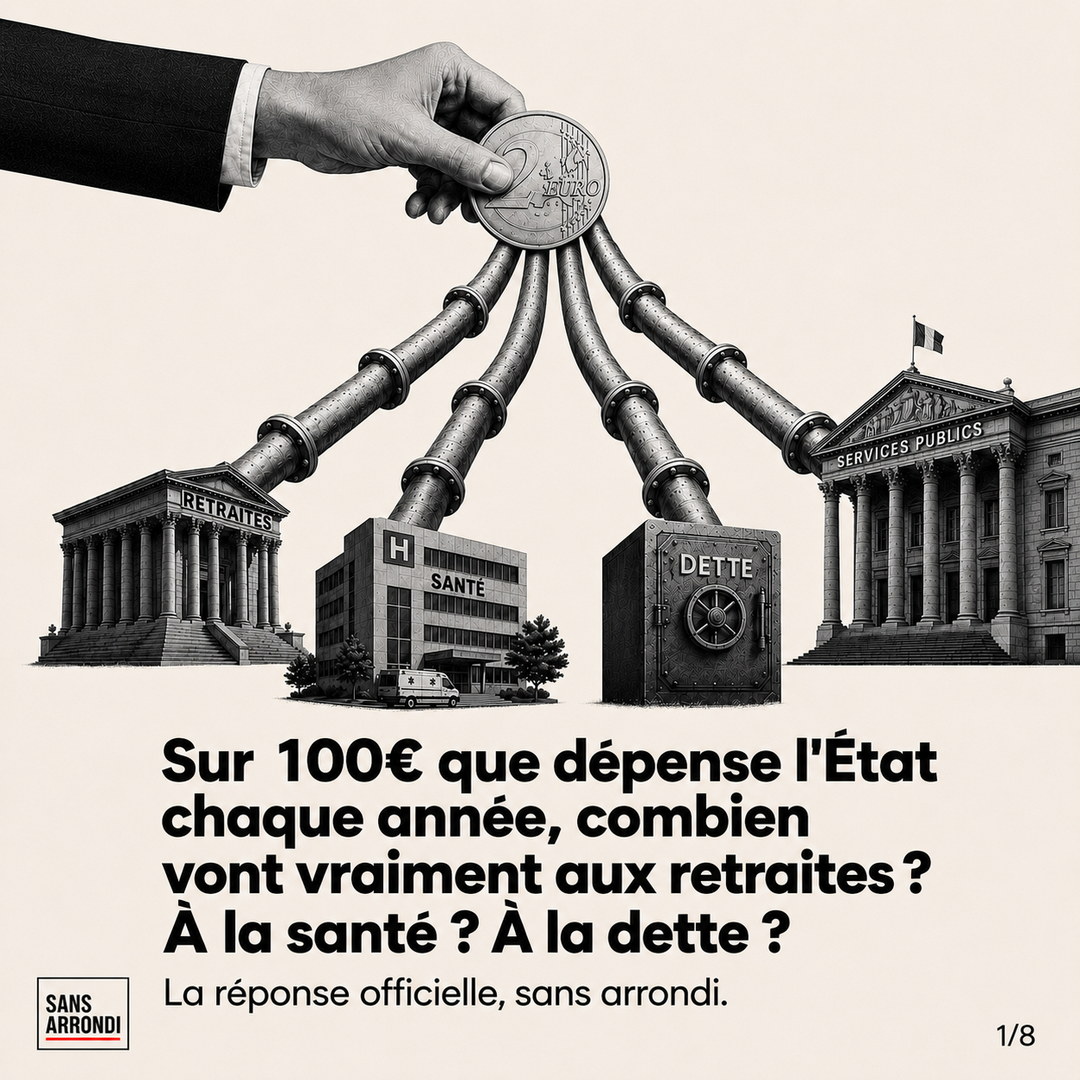 Répartition des dépenses publiques — carrousel Sans Arrondi